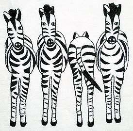 Four Zebras -- Picture
