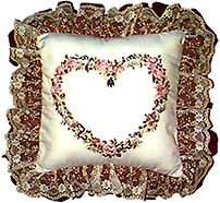Photo of embroidered pillow